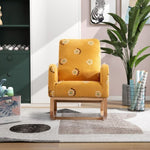 ZUN 26.8"W Modern Rocking Chair for Nursery, Mid Century Accent Rocker Armchair With Side Pocket, W129848072