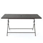 ZUN RIAD RECTANGLE FOLDABLE DINING TABLE 61381.00MBRN