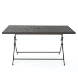 ZUN RIAD RECTANGLE FOLDABLE DINING TABLE 61381.00MBRN