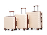 HIFINE TOURIST 20"/24"/28" 3 pcs/set in ABS Spinner Wheel Luggage, Matching Color , With Combination W2787P278782