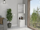 Seattle Bar Cabinet, Eight Bottle Cubbies, Two Large Open Shelves B128P176128