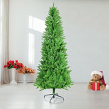 7ft artificial Christmas tree, 1028 branches, 84 inches high, flame retardant PVC, Green 00440339