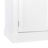 ZUN FCH Single Drawer Double Door Storage Cabinet White 56206735