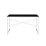 ZUN Tennos Black & Chrome Finish Writing Desk B2726P287550