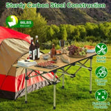 Folding Camping Table, Portable upgraded carbon steel Table with Carry Bag Heavy Duty, Lightweight 22875397