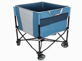 Rolling Ball Storage Cart with Wheels, Collapsible Garage Sports Equipment Organizer for Volleyball 89824011