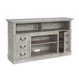 ZUN Traditional TV Media Stand Farmhouse Rustic Entertainment Console for TV Up to 65" with Open and 82400491