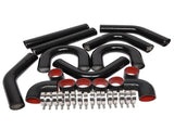 3 Inch 8pcs Universal Aluminum Tube Set 457MM Black 95008810