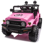 ZUN Licensed TOYOTA FJ Cruiser,12V Kids ride on car 2.4G W/Parents Remote Control,electric car for W1396107509