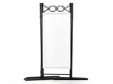 4-Fold Foldable Screen Plastic Feet 160g Polyester Fabric Carbon Steel Frame 6FT Off-White 68530944