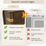 Fluted 5 Drawer Dresser, 45 Inch Tall Modern Chest of Drawers, Bedroom Dresser with Metal Handle, W1716P330707