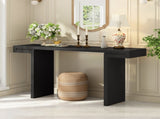 U-Style Large 60-Inch Console Table with Geometric Clean Lines Design,Stylish Entryway Table with N711P303209B