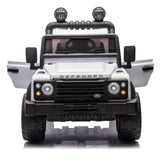 ZUN Licensed 2015 Land Rover Defender 90,24V Kids Ride On XXL Car W/Parents Control,2wd,Four-wheel W1396P190412