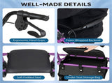 2-in-1 Rollator Walker with Seat , 8-Inch Large Wheels & Versatile Braking System, 15862694