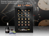 American Standard JC-82 AC 115V /60Hz 28Bottle/2.8Cu.Ft/80L/ Compressor Wine Cooler Black 05843418