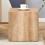 Elevate your living space with this square modern MDF coffee table that showcases smooth, light wood W1151P187996