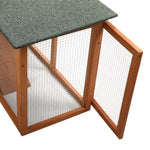 ZUN Large Wooden Rabbit Hutch Indoor and Outdoor Bunny Cage with a Tray and Runs for Small Animals, W2181P155336