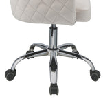 ZUN Champagne and Chrome Swivel Office Chair B062P182758