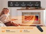 25" Electric Fireplace Heater - 6 Flame Modes , Infrared Heating, Sleep Mode & 37039254