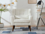 Modern Accent Chair,Teddy Fabric Living Room Chairs Comfy Reading Chair,Mid Century Accent Chair, W1028P236468