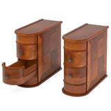 1pc Solid Bedroom Bedside Table with 2 Storage Drawers Solid 91370281