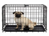 24/30 Inch Dog Crate, Black - Durable Metal Puppy Cage with Removable Tray, Collapsible Kennel for 50459140