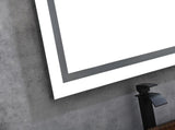 72 x 36 Inch LED Bathroom Mirror with Front and Backlight, Wall Mounted Vanity Mirror, Anti-Fog, W2287P279964