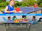 Table Tennis Table Foldable & Portable Ping Pong Table Set with Net and 2 Ping Pong Paddles for 00961253