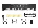 61 Key Piano Toy for Kids - Multifunctional Electronic Keyboard with 100 Tones/Rhythms, Light-Up 86191046