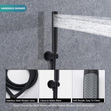 Wall Mounted Round Shower Combo Set with 10" Rain Shower head and Handheld Shower Head Set with W121957633