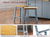 53inch Large Kitchen Island with Drop Leaf,Power Outlet,Door Internal Storage Rack,Rolling Kitchen 72878158