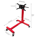 Engine Stand 1000 lbs Capacity, 360 Degree Rotating Engine Run Stand with 4-Casters, Heavy W2913P251940