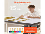 Square Gold Metal Arch Backdrop Stand, 6.6 x 6.6 ft, Durable Frame, Simple Setup, 08500529