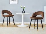360 &degrotatable bar.Overall height 36 inches.Modern Echnology-Fabric Brown upholstered bar W1151P268914