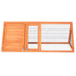 ZUN 50" Wooden Rabbit Guinea Pig Hutch Wooden Rabbit Guinea Pig House 97929443