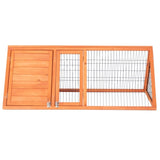 ZUN 50" Wooden Rabbit Guinea Pig Hutch Wooden Rabbit Guinea Pig House 97929443