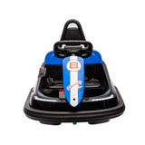 ZUN 6V Kids Ride on Electric Go Kart Bumper Car W/Parents Remote Control,Three Speed Adjustable,LED W1396P149666