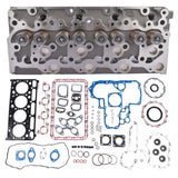 Cylinder Head & Full Gasket Set for Bobcat BL470 BL575 S175 T190 Kubota V2003 72351141