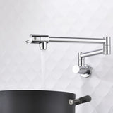 Brass Foldable Kitchen Faucet Rotatable Tap Only for Cold Water Chrome 38584869