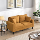 57 " High Resilience Loveseat Sofa, Wooden Frame 2 Seat Sofa, Comfy , Small Space Saving Modern W311P221206