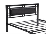 Twin Size metal bed Sturdy System Metal Bed Frame ,Modern style and comfort to any bedroom ,black W311109646