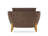 Accent chair reading chair comfy upholstered armchair modern chair with back pillow single sofa for W2308P462647