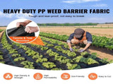Weed Barrier 4x300ft Landscape Fabric 3.2oz Heavy Duty Geotextile Fabric Woven PP Weed Control Mat 42746328