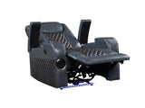 Blue and Black Power Recliner with Bluetooth B062P215428