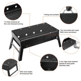 Portable BBQ Barbecue Grill Foldable Charcoal Grill Camping Garden Outdoor Travel 40376126