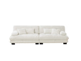 Cloud Couch 2 Seater Sofa for Living Room, Chenille 2 - Seat sofa with 2 Lumbar pillows and 2 throw 10838256
