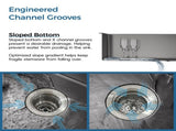33"x22" Embedded Double Bowl Kitchen Sink, Overmount Handmade Sink in Black Unable ship 06898830