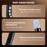 Portable Wireless MIDI Electronic Saxophone - 100 Tones, 3W Hi-Fi Speaker, 12hrs Playtime, 0.7lbs 89507916