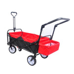 ZUN folding wagon Collapsible Outdoor Utility Wagon, Heavy Duty Folding Garden Portable Hand Cart, Drink W22778822