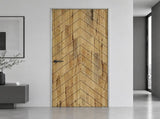 44 in. x 96 in. Hollow Core Weather Oak Stained Pine Wood Interior Door Slab B2763P611217